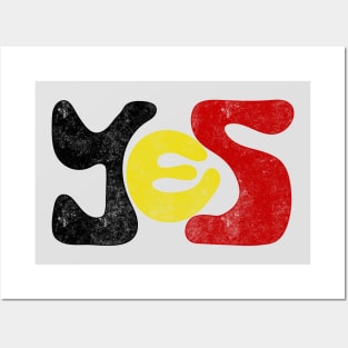 Yes to The Voice to Parliament Referendum Australia Aboriginal and Torres Straight Islander Posters and Art